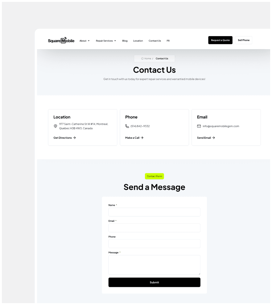SquareMobile screenshot 1
